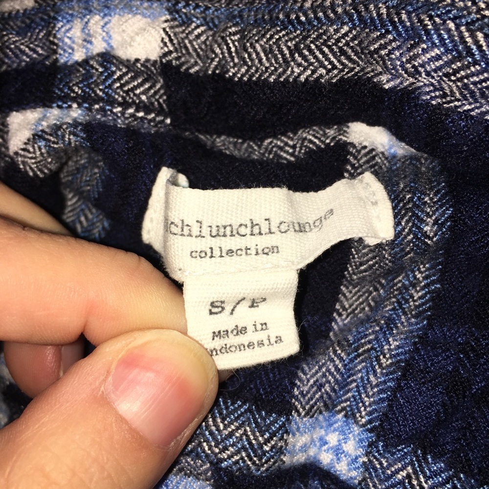 Blue Button Up Flannel - image 2